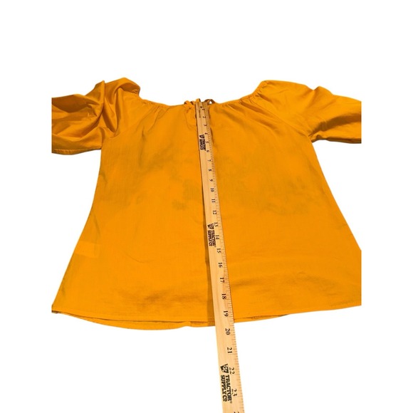 Lulumari Peasent/boho Embroidered Yellow Size Large Top - Picture 10 of 10